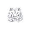 Image 1 : Genuine 14K White Gold 0.7CTW Diamond Semi Mount Ring - REF-85N4A