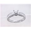 Image 1 : Genuine 14K White Gold 0.97CTW Diamond Semi Mount Ring - REF-163N7A
