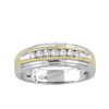 Image 1 : 0.25CT Diamond Mens 10KT Ring 2Tone Gold