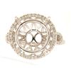 Image 1 : Genuine 14K White Gold 0.41CTW Diamond Semi Mount Ring - REF-70T8K