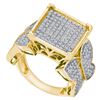 Image 1 : 0.60CT Diamond Micro-Pave 10KT Ring Yellow Gold