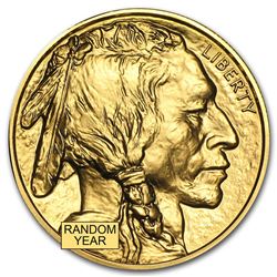 One pc. 1 oz .9999 Fine Gold Buffalo Random Year