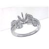 Image 1 : Genuine 14K White Gold 0.43CTW Diamond Semi Mount Ring - REF-83K2R