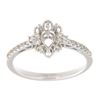 Image 1 : Genuine 14K White Gold 0.22CTW Diamond Semi Mount Ring - REF-36A2X