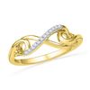 0.05CT Diamond Anniversary 10KT Ring Yellow Gold