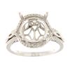 Image 1 : Genuine 14K White Gold 0.42CTW Diamond Semi Mount Ring - REF-73R3H