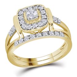 0.33CT Diamond Bridal 10KT Ring Yellow Gold