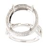 Image 1 : Genuine 14K White Gold 0.88CTW Diamond Semi Mount Ring - REF-142X9Y