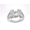 Image 1 : Genuine 14K White Gold 0.77CTW Diamond Semi Mount Ring - REF-80M8F