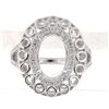 Image 1 : Genuine 14K White Gold 0.85CTW Diamond Semi Mount Ring - REF-127X3Y