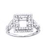 Image 1 : Genuine 14K White Gold 0.45CTW Diamond Semi Mount Ring - REF-49M8F