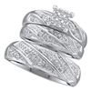 Image 1 : 0.30CT Diamond Trio Set 14KT Ring White Gold