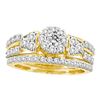 Image 1 : 1.30CT Diamond Bridal 14KT Ring Yellow Gold