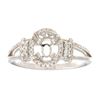 Image 1 : Genuine 14K White Gold 0.37CTW Diamond Semi Mount Ring - REF-58M6F