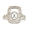 Image 1 : Genuine 14K White Gold 0.59CTW Diamond Semi Mount Ring - REF-82X8Y