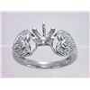 Image 1 : Genuine 14K White Gold 0.17CTW Diamond Semi Mount Ring - REF-44X2Y