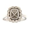 Image 1 : Genuine 14K White Gold 0.58CTW Diamond Semi Mount Ring - REF-96R4H