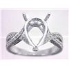 Image 1 : Genuine 14K White Gold 0.88CTW Diamond Semi Mount Ring - REF-71F9N