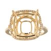 Image 1 : Genuine 14K Yellow Gold 0.32CTW Diamond Semi Mount Ring - REF-62Z8T
