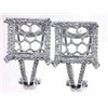 Image 1 : Genuine 14KWhite Gold 0.53CTW Diamond Semi-Mount Earrings - REF-103H6W