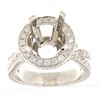 Image 1 : Genuine 14K White Gold 1.15CTW Diamond Semi Mount Ring - REF-160G9M