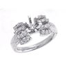 Image 1 : Genuine 18K White Gold 0.37CTW Diamond Semi Mount Ring - REF-100T4K