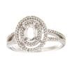 Image 1 : Genuine 14K White Gold 0.38CTW Diamond Semi Mount Ring - REF-54A2X