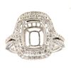 Image 1 : Genuine 14K White Gold 1.18CTW Diamond Semi Mount Ring - REF-138W7G