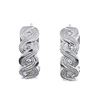 Image 1 : Genuine 18K White Gold 0.21CTW Diamond Earring - REF-103G3M