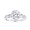 Image 1 : Genuine 14K White Gold 0.23CTW Diamond Semi Mount Ring - REF-43W6G