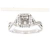 Image 1 : Genuine 14K White Gold 0.51CTW Diamond Semi Mount Ring - REF-85M7F