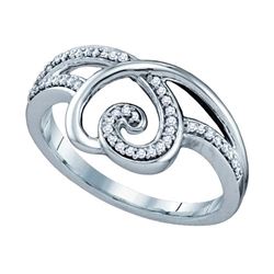 0.15CT Diamond Heart 10KT Ring White Gold