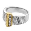 Image 1 : Genuine 14K Two Tone Gold 0.4CTW Diamond Fashion Ring - REF-81Z3T