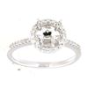 Image 1 : Genuine 14K White Gold 0.56CTW Diamond Semi Mount Ring - REF-68W4G