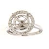 Image 1 : Genuine 14K White Gold 0.57CTW Diamond Semi Mount Ring - REF-78R6H