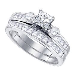 1.25CT Diamond Bridal 14KT Ring White Gold