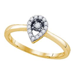 0.12CT Diamond Bridal 10KT Ring Yellow Gold