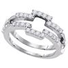 Image 1 : 0.50CT Diamond Enhancer 14KT Ring White Gold