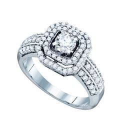 1.0CT Diamond Bridal 14KT Ring White Gold