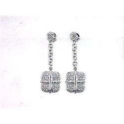 Genuine 14K White Gold 0.5CTW Diamond Earring - REF-69R7H