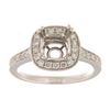 Image 1 : Genuine 14K White Gold 0.47CTW Diamond Semi Mount Ring - REF-78A4X