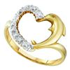 Image 1 : 0.01CT Diamond Anniversary 10KT Ring Yellow Gold