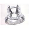 Image 1 : Genuine 14K White Gold 1.55CTW Diamond Semi Mount Ring - REF-211W3G