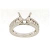 Image 1 : Genuine 14K White Gold 0.68CTW Diamond Semi Mount Ring - REF-93F3N