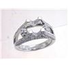 Image 1 : Genuine 18K White Gold 0.8CTW Diamond Semi Mount Ring - REF-146F3N