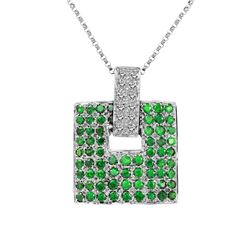 Genuine 2.02 TCW 14K White Gold Ladies Necklace - REF-84R5H