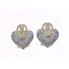 Image 1 : Genuine 18K Yellow Gold 0.96CTW Diamond Earring - REF-113T6K