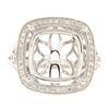 Image 1 : Genuine 14K White Gold 0.24CTW Diamond Semi Mount Ring - REF-64Y3Z