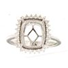 Image 1 : Genuine 14K White Gold 0.33CTW Diamond Semi Mount Ring - REF-65Y2Z