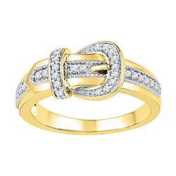 0.20CT Diamond Anniversary 10KT Ring Yellow Gold